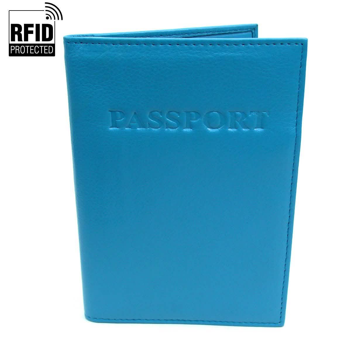 Genuine Leather RFID Passport Holder