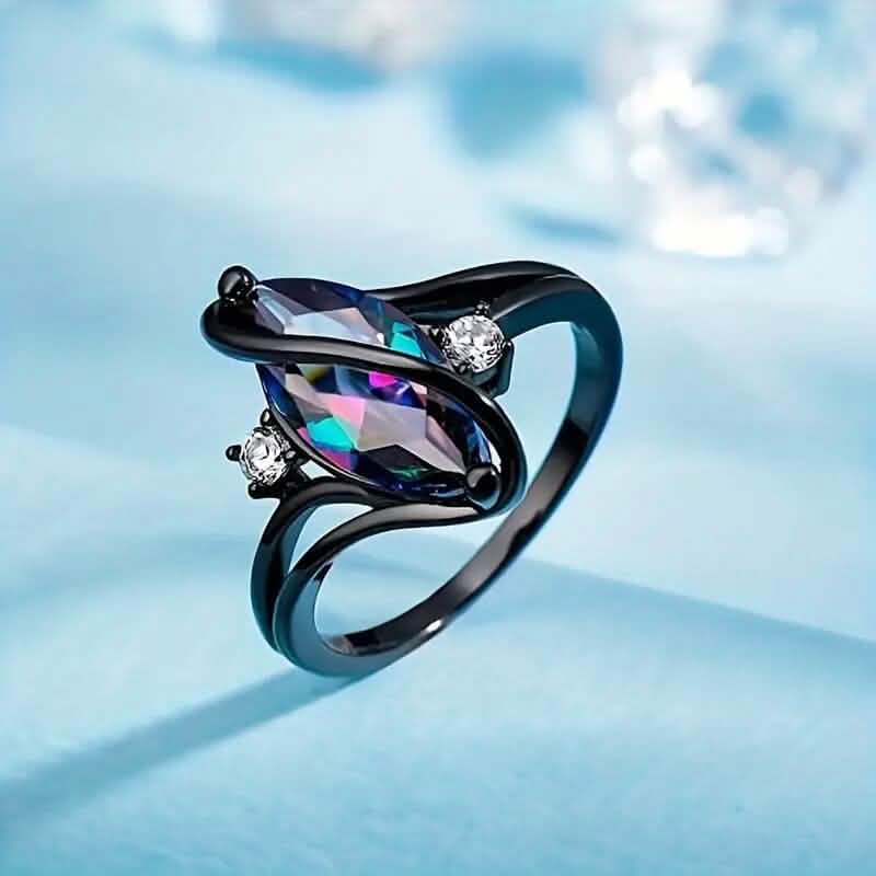 Geometric Zircon Women's Ring
