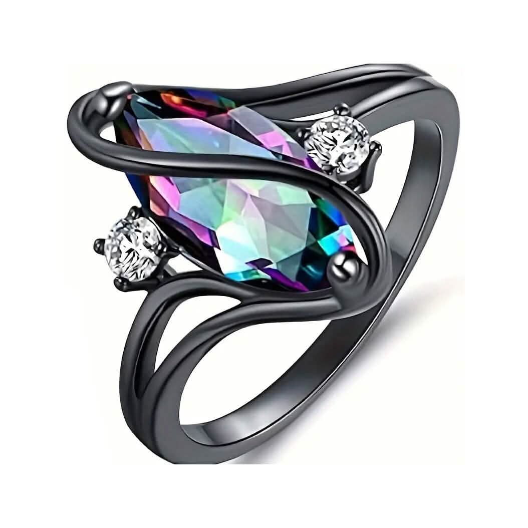 Geometric Zircon Women's Ring