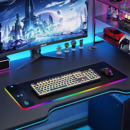 GIM Wireless Charging RGB Gaming Mouse Pad 10W  (Refurbished)