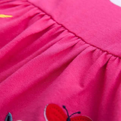 Girls' Unicorn Rainbow Flower Dress
