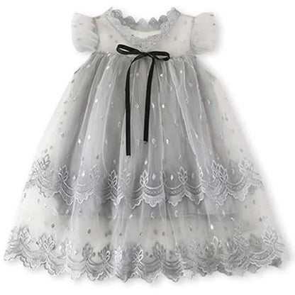 Girl's Wedding Lace Tulle Vintage Dress