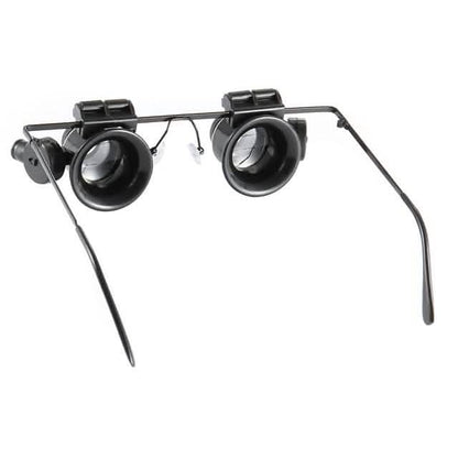 Glasses Type 20X Magnifier With White Led Light