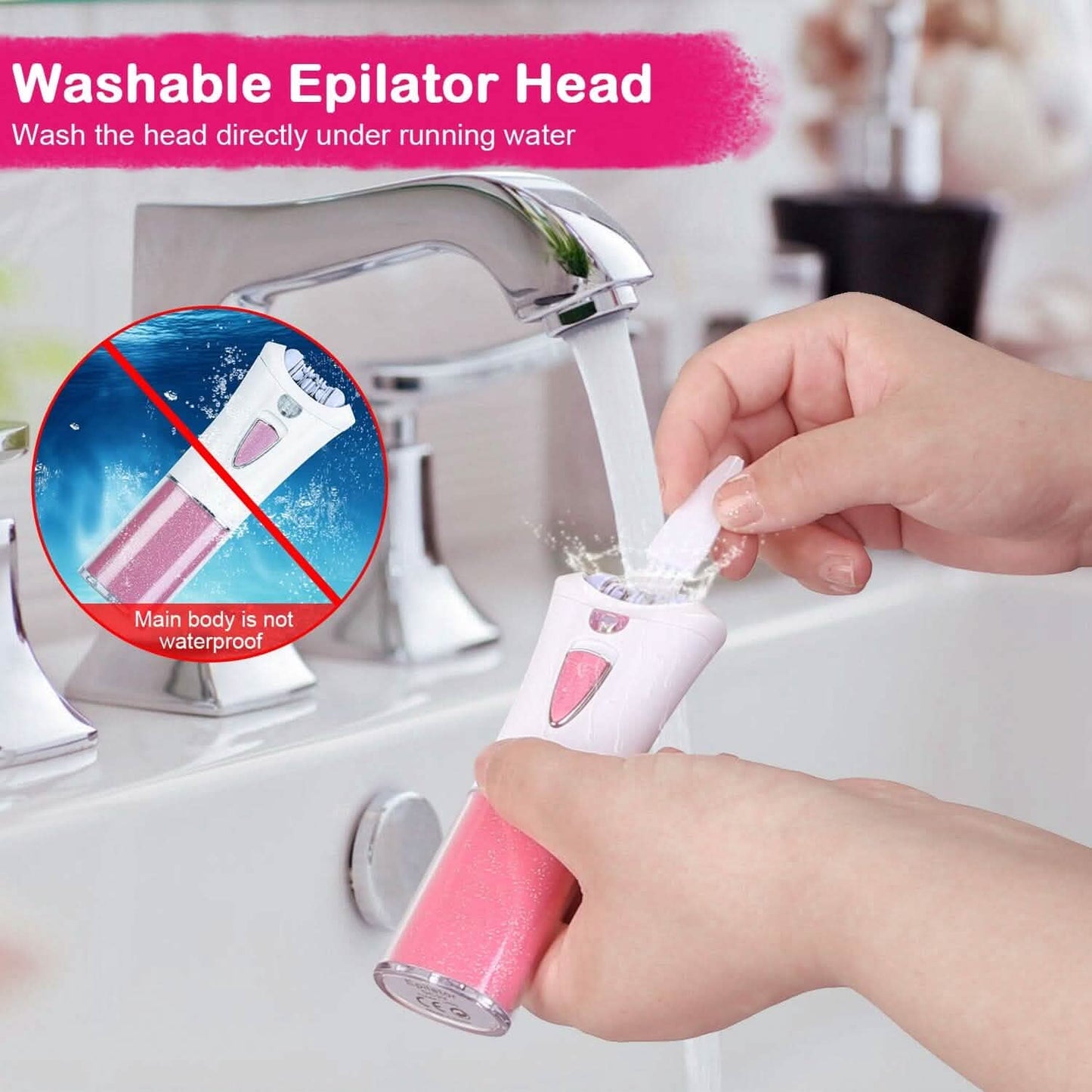 Glide Epilator Women Shaver Facial Body Hair Remover