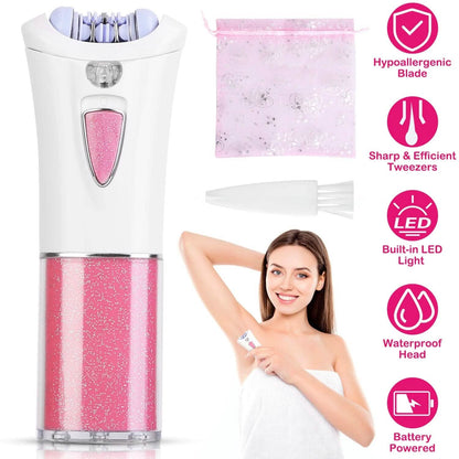 Glide Epilator Women Shaver Facial Body Hair Remover