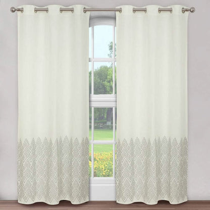 2-Piece Set: Global Mali Embroidered Window Panel Pair