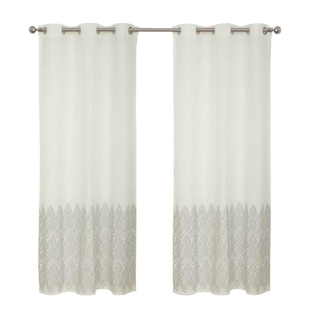 2-Piece Set: Global Mali Embroidered Window Panel Pair