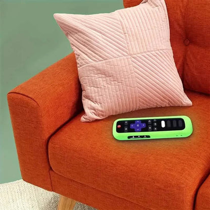 Glow-in-the-Dark Silicone Remote Cover With Lanyard