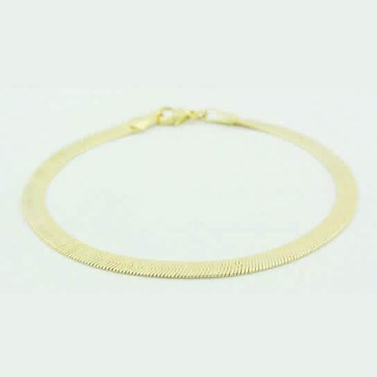 Gold Filled Herringbone 7.5 Inch Bracelet