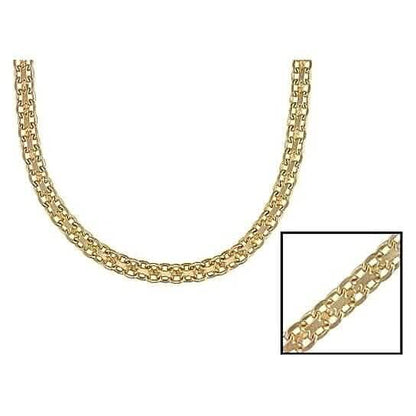 Gold Filled High Polish Finish Bismark Chain 20''