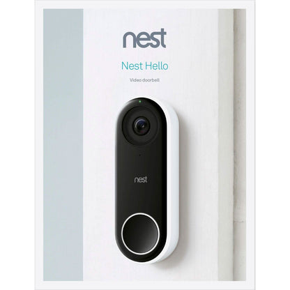 Google - Nest Hello Smart Wi-Fi Video Doorbell