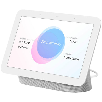 Google Nest Hub with Google Assistant 2nd Gen - Chalk