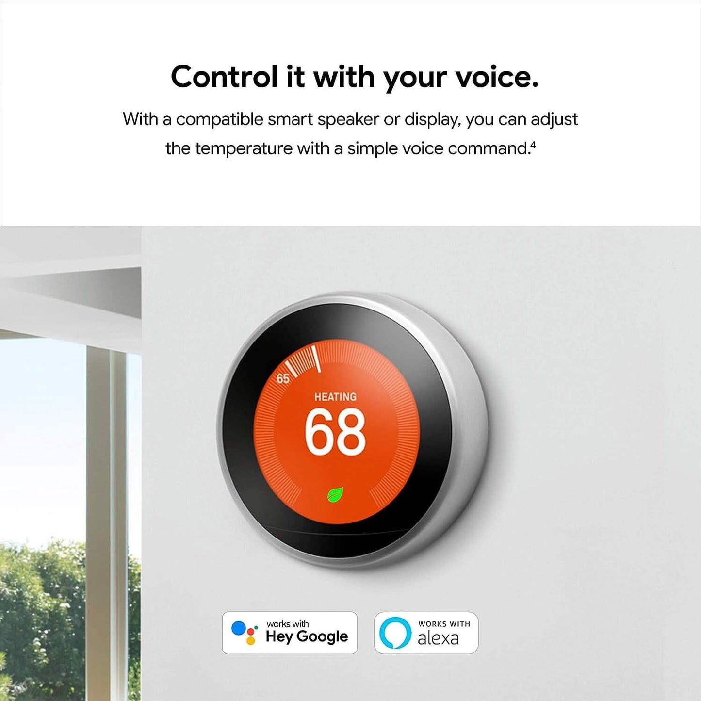 Google Nest Learning Thermostat - Smart Wi-Fi Thermostat (Refurbished)