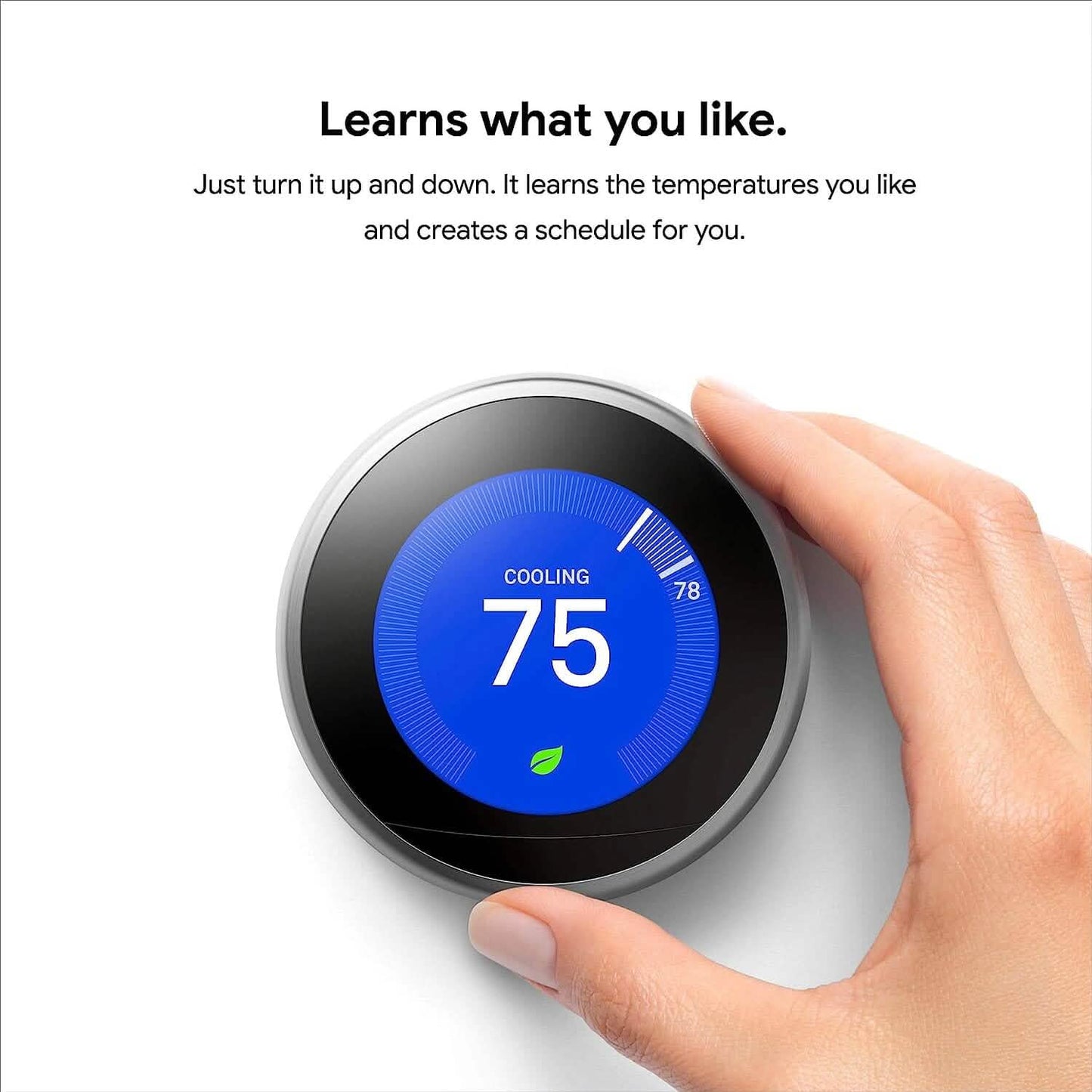 Google Nest Learning Thermostat - Smart Wi-Fi Thermostat (Refurbished)