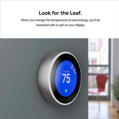 Google Nest Learning Thermostat - Smart Wi-Fi Thermostat (Refurbished)