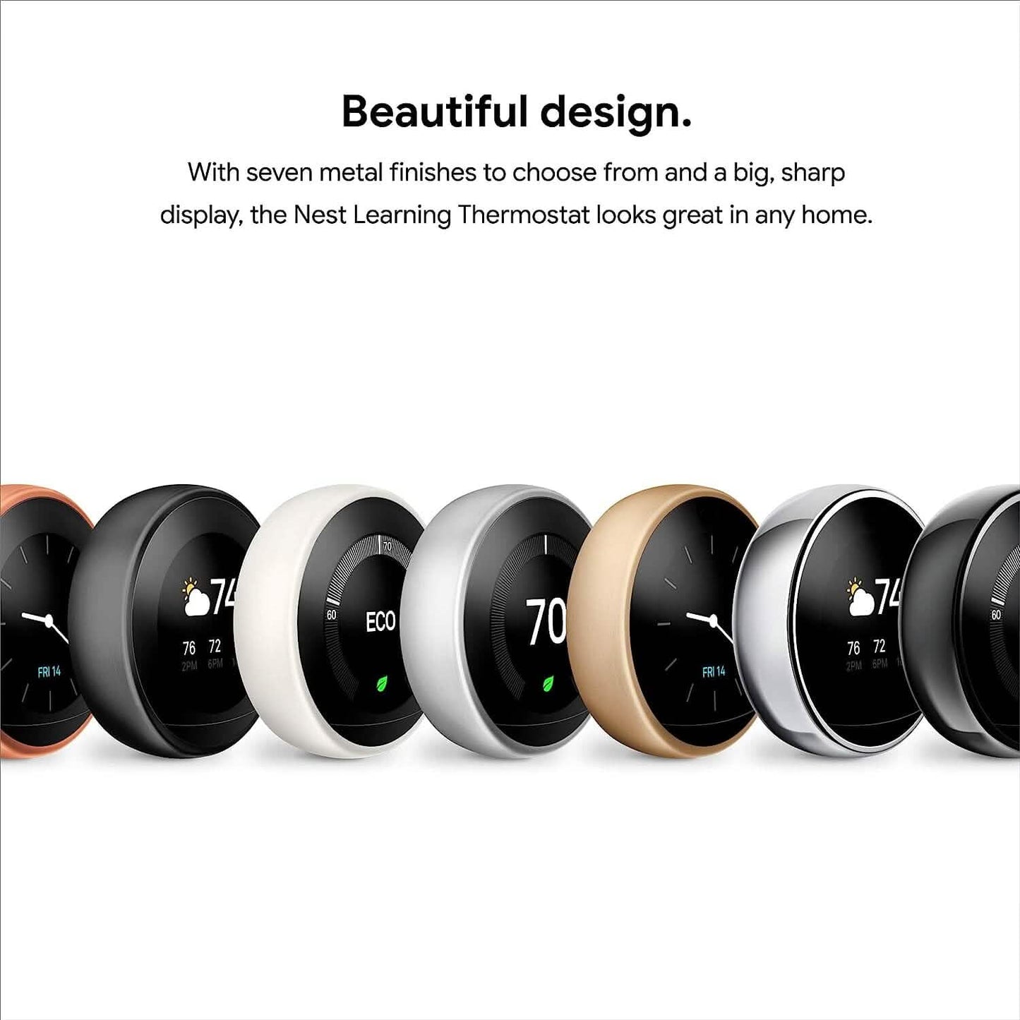 Google Nest Learning Thermostat - Smart Wi-Fi Thermostat (Refurbished)