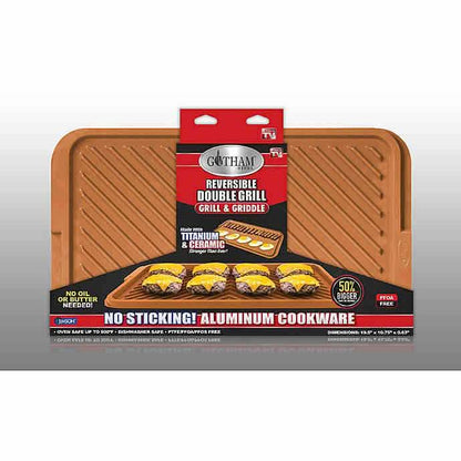 Gotham Steel Reversible Double Grill/Griddle