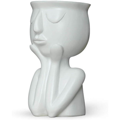 Greneric Character Portrait Flower Pot Resin Succulents Plant Pot