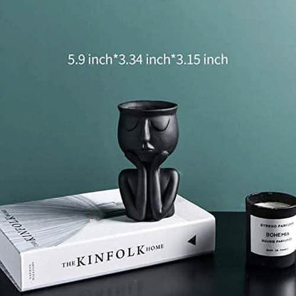 Greneric Character Portrait Flower Pot Resin Succulents Plant Pot