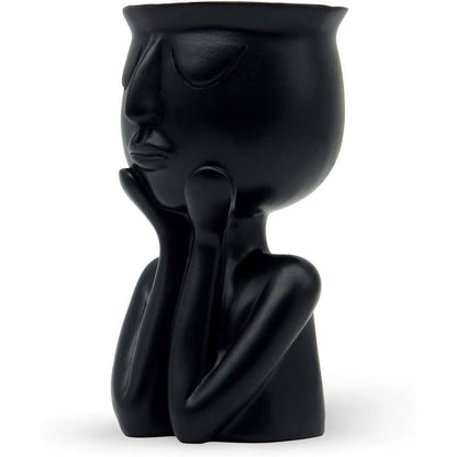 Greneric Character Portrait Flower Pot Resin Succulents Plant Pot