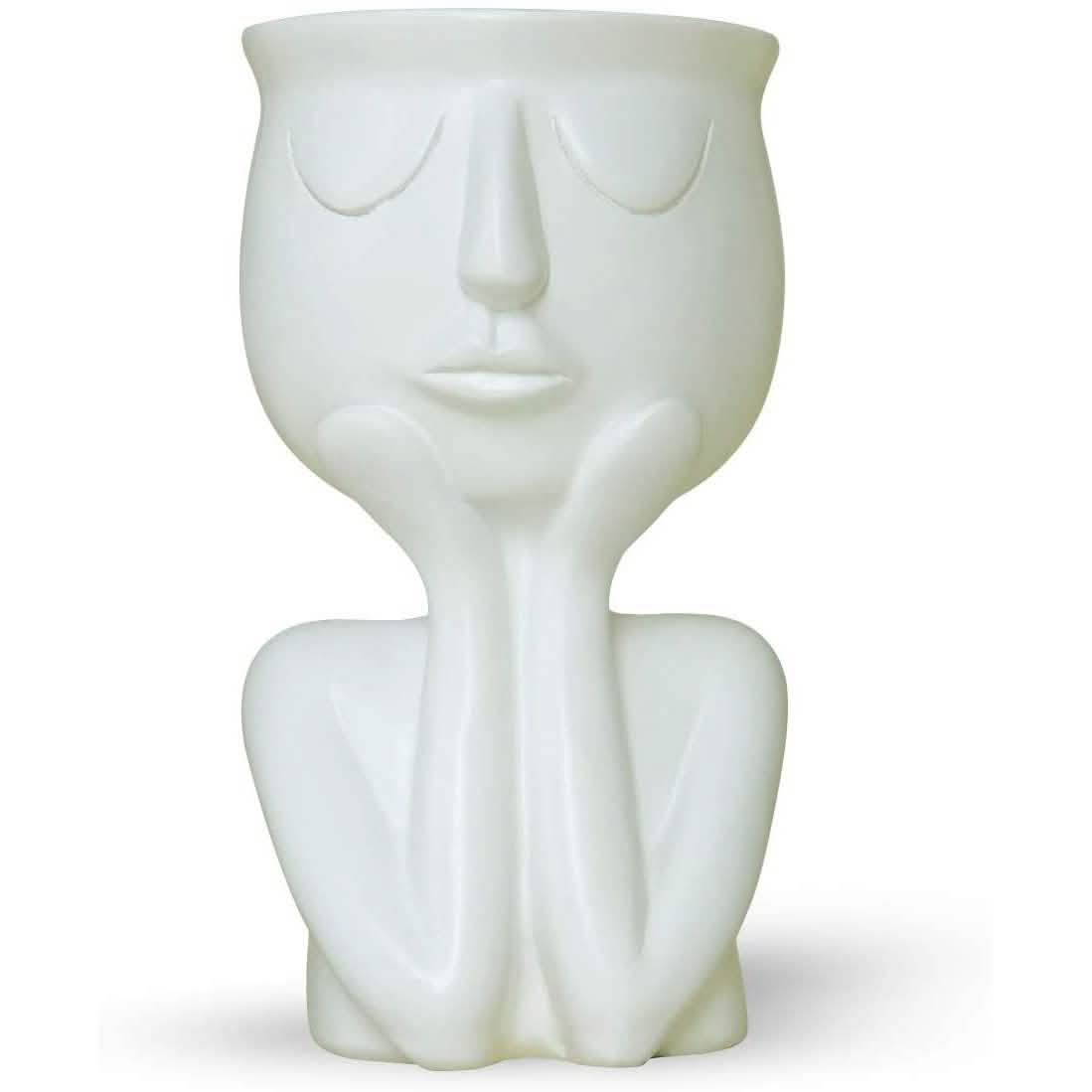 Greneric Character Portrait Flower Pot Resin Succulents Plant Pot
