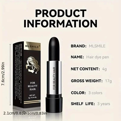 Hair Color Dye Stick, Long-lasting Coverage Of White Grey Hair
