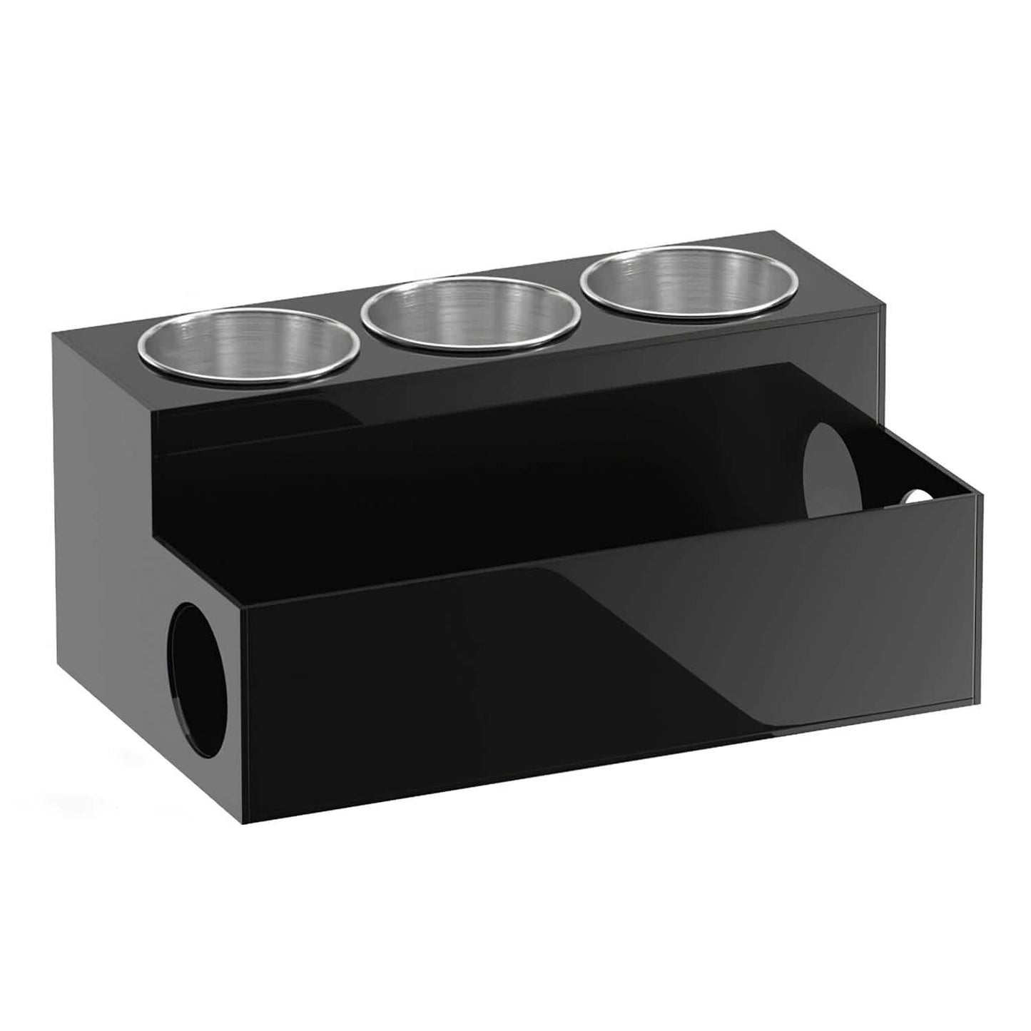 Hair Dryer Organizer with 3 Stainless Steel Cups