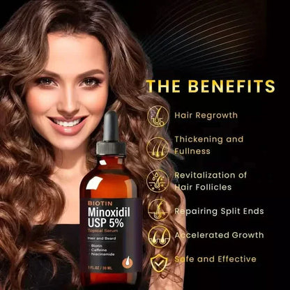 Hair Oil-Biotin Serum Treatment for Stronger Thicker Longer Hair