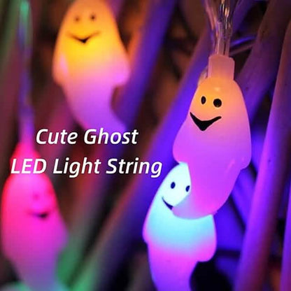 Halloween Cute Ghost LED String Lights Upholstery Lights
