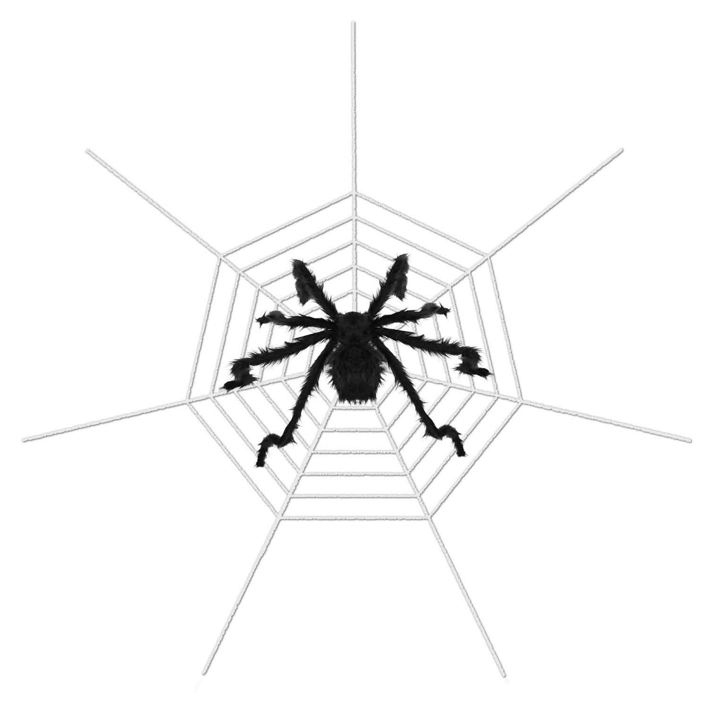 Halloween Decorations Spider 49" with 126" Tarantula Mega Spider Web