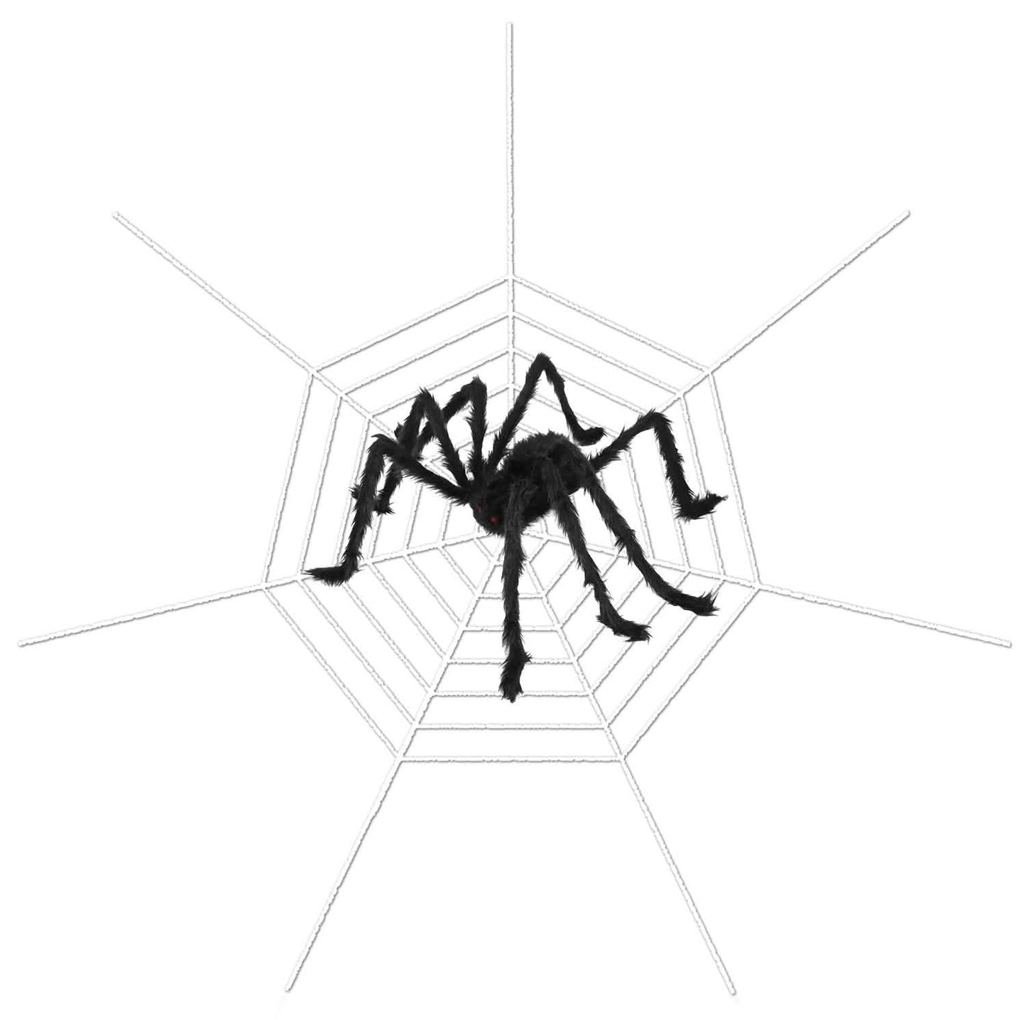 Halloween Decorations Spider 49" with 126" Tarantula Mega Spider Web