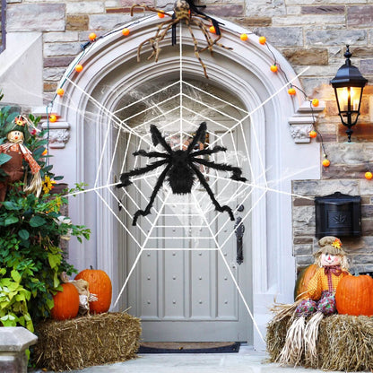 Halloween Decorations Spider Outdoor Stretch Cobweb