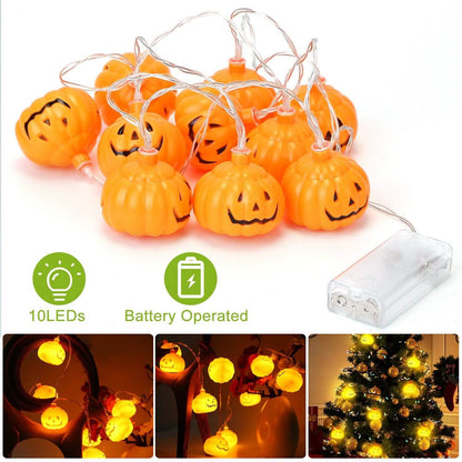 Halloween String Light Pumpkin LED Lamps Battery Powered
