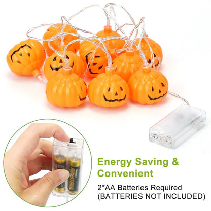 Halloween String Light Pumpkin LED Lamps Battery Powered
