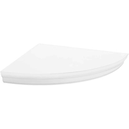 Halter Corner Floating Shelf - Space Saving Round Design with No Visible Support