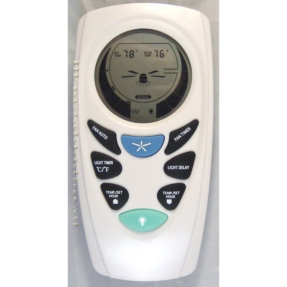 Substitute for Hampton Bay UC7087T Ceiling Fan Remote Control [RR7087T]
