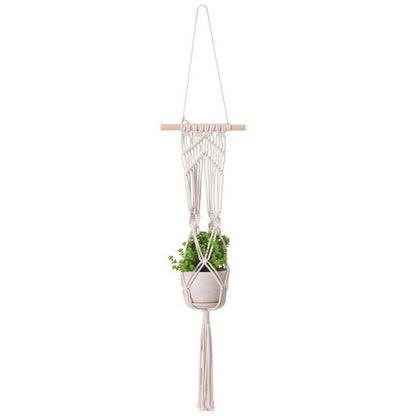 Hand Woven Macrame Tapestry Plant Hanger Holder