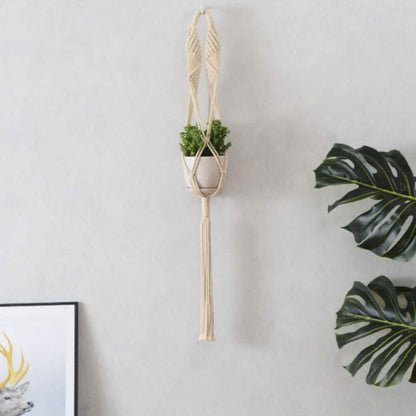 Hand Woven Macrame Tapestry Plant Hanger Holder