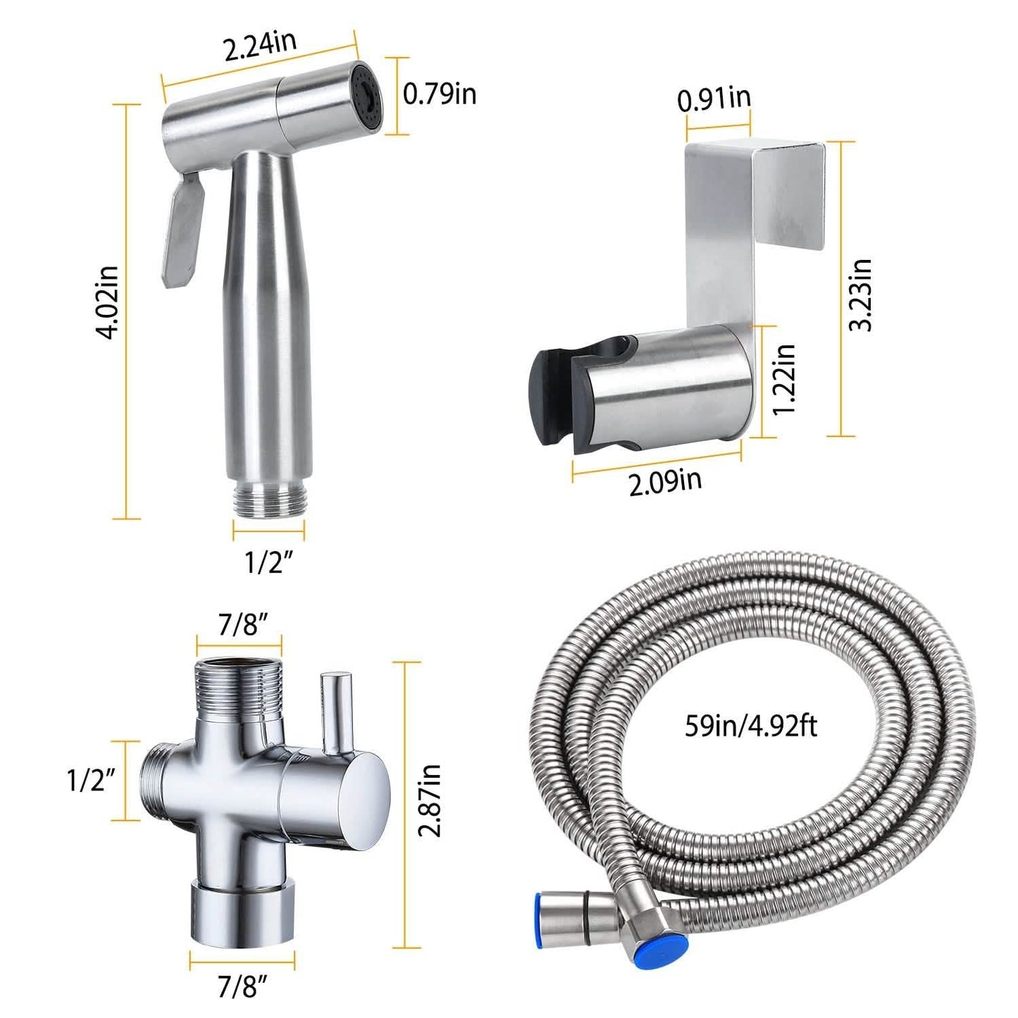 Handheld Bidet Sprayer Stainless Steel