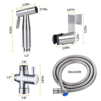 Handheld Bidet Sprayer Stainless Steel