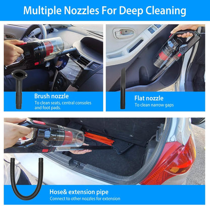 Handheld Car Vacuum Cleaner with Accessory Kit