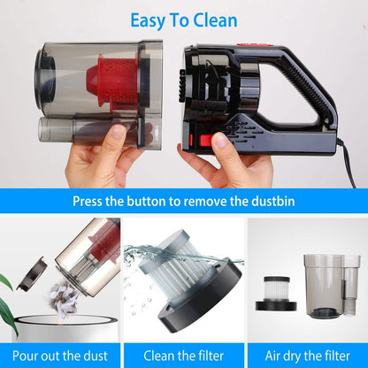 Handheld Car Vacuum Cleaner with Accessory Kit