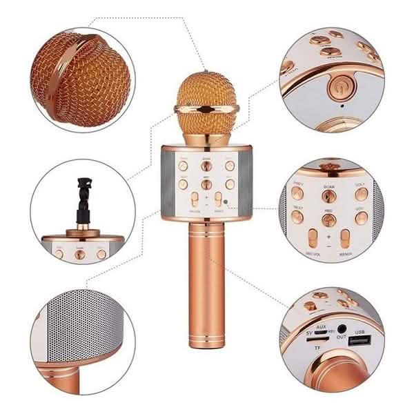 Karaoke Handheld Wireless Bluetooth Microphone