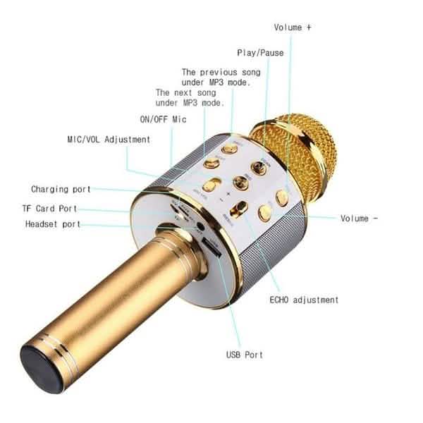 Karaoke Handheld Wireless Bluetooth Microphone