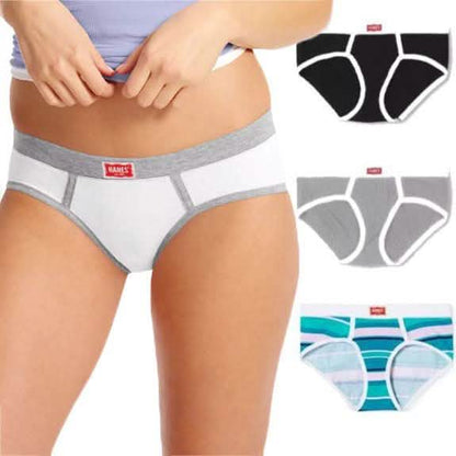Hanes Womens ComfortSoft Vintage Cotton Stretch Hipsters