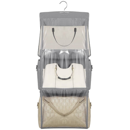 Hanging HandBag Organizer with 6 Pockets Closet Purse Storage