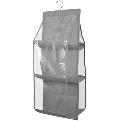 Hanging HandBag Organizer with 6 Pockets Closet Purse Storage