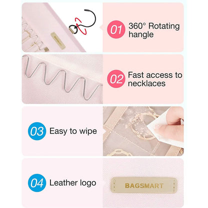 Hanging Jewelry Organizer Storage Roll