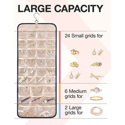 Hanging Jewelry Organizer Storage Roll
