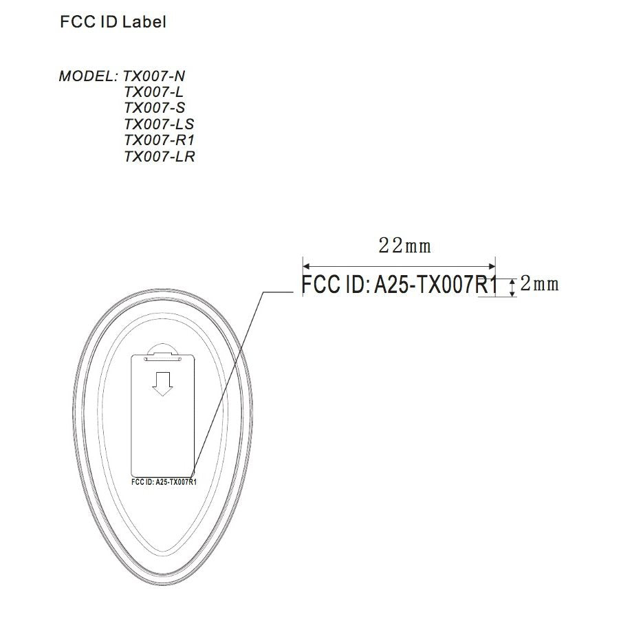 Substitute for Harbor Breeze A25-TX007-R1/N/L/S/LS/LR Ceiling Fan Remote Control [RRTX007]